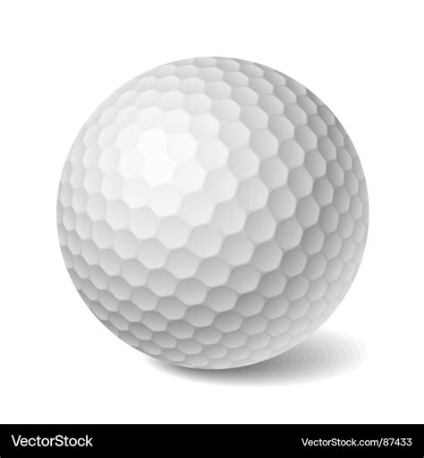 Golf ball Royalty Free Vector Image - VectorStock