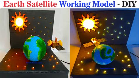 How to make working model of a geo satellite orbiting Earth with ...