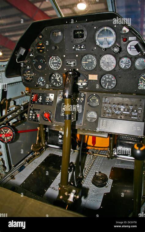 Cockpit of a P-40E Warhawk Stock Photo - Alamy