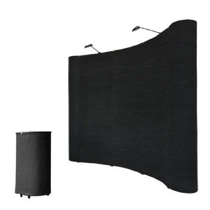 8'x8' Portable Trade Show Display Booth Pop Up Black w/ Case Booth Table, Trade Show Booth ...