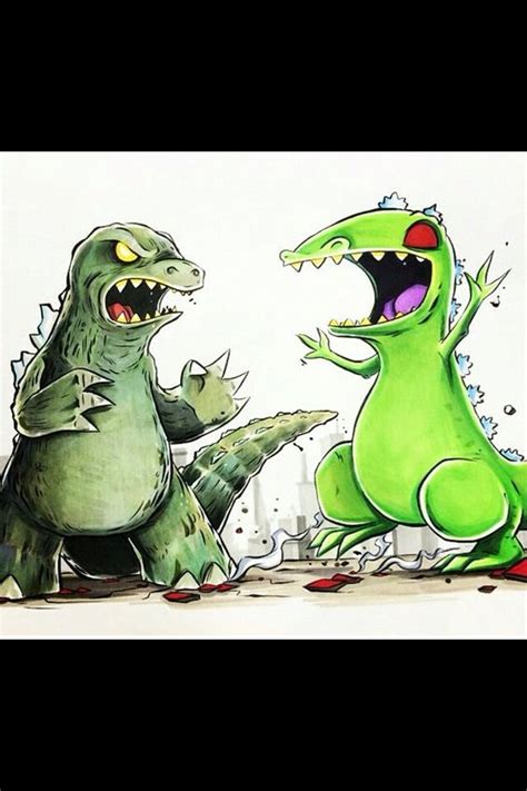 Godzilla vs Reptar by Christopher Uminga | Imaginary Friends ...