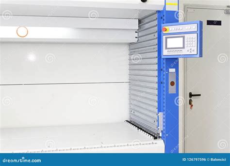 Storage Carousel System stock photo. Image of storehouse - 126797596