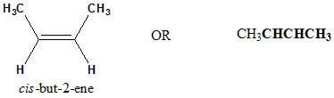 What is the condensed structural formula of cis-2-butene? | Homework ...