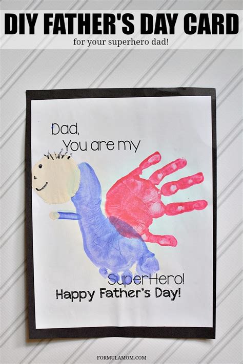 Make Your Own Handprint Fathers Day Card (with printable!)