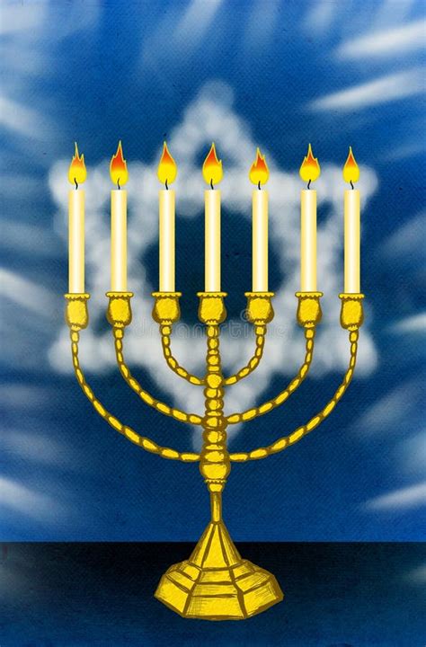 Hanukkah Menorah stock photo. Image of legacy, jubilee - 16592562