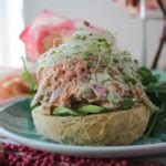 Open Faced Smoked Salmon Salad Sandwiches - PaleOMG.com
