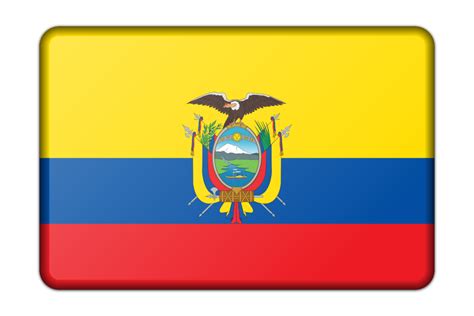 OnlineLabels Clip Art - Ecuador flag (bevelled)