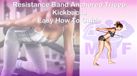 Resistance Band Anchored Tricep Kickbacks Easy How To Guide