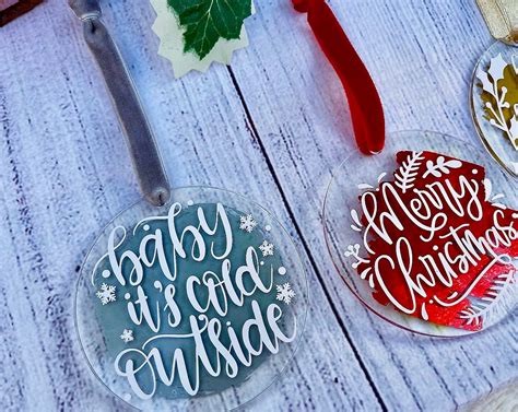 Acrylic Christmas Ornaments - Etsy