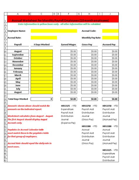 Payroll Template in excel | Templates at allbusinesstemplates.com