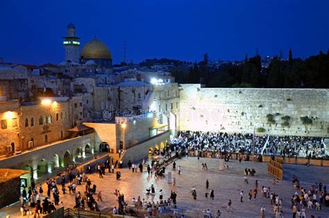 Western Wall stock image. Image of view, night, jewish - 28317785