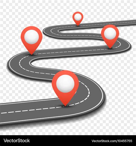 Car road street highway business roadmap Vector Image