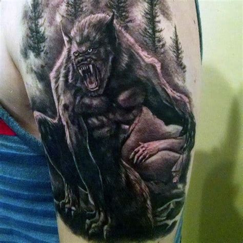 80 Werewolf Tattoo Designs For Men - Full Moon Folklore