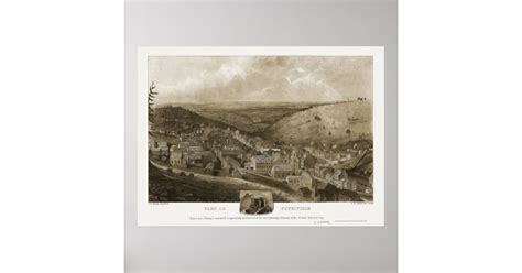 Pottsville, PA Panoramic Map - 1922 Poster | Zazzle