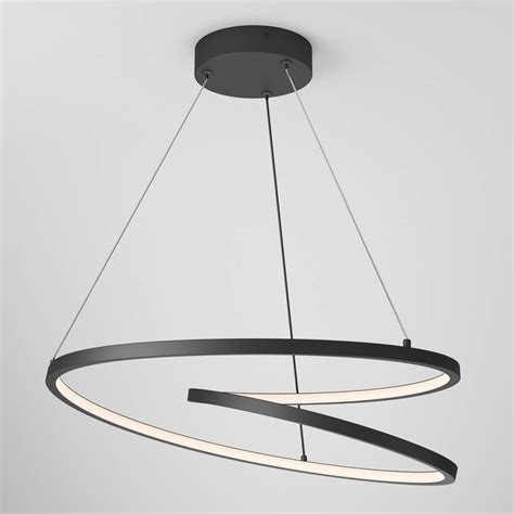 Salto Integrated LED Pendant Light Black | Artika | Artika