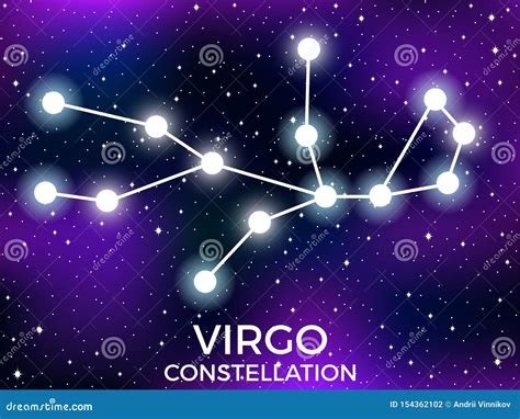 Virgo Constellation Seamless Vector Pattern. | CartoonDealer.com #84357428