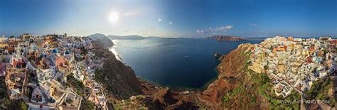 Santorini Promoted Worldwide Via Panoramic Aerial Images - GTP Headlines