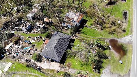 Hurricane Michael Aerial Damage Footage from Callaway Florida - YouTube