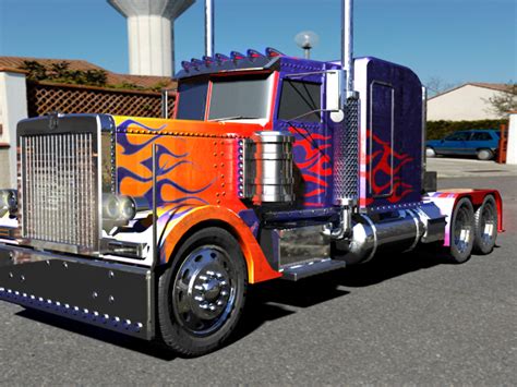 Optimus Prime 3D Model Vehicle by fanwebsite on DeviantArt