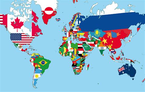Tous les pays, capitales et drapeaux du monde par continent