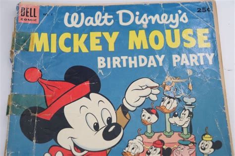 Dell Walt Disneys Mickey Mouse Birthday Party #1 1953 | Comic Books ...