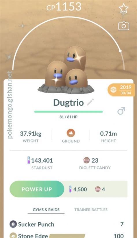 Shiny Dugtrio - Pokemon Go