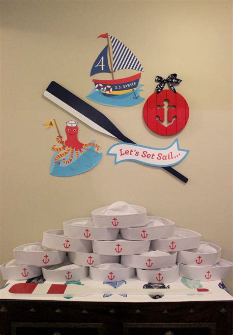 Nautical Boat Party Birthday Party Ideas | Photo 42 of 59 | Catch My Party