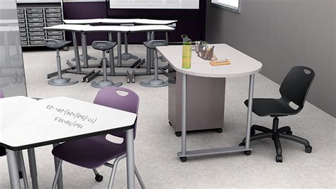 Middle/High School Collaborative Classroom with Desks - Option A at ...