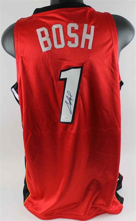 Lot Detail - Chris Bosh Signed Miami Heat Pro Model Basketball Jersey (JSA)