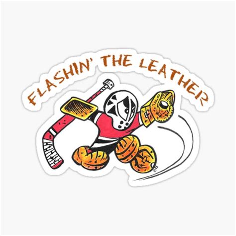 "Small Saves Hockey Goalie Flashing Leather Glove Save!" Sticker for ...