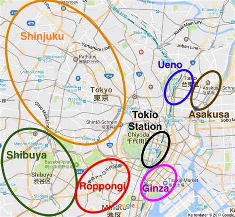 Map Of Tokyo Neighborhood Surrounding Area And Suburb - vrogue.co