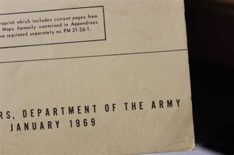 Sold Price: A Map Reading Army Manual - 1969 - August 6, 0118 3:00 PM EDT