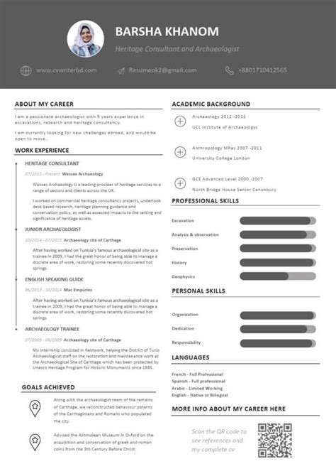 Resume Template – CV Writer BD