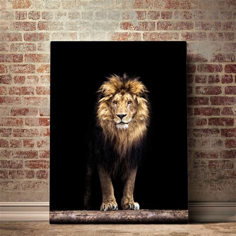 Lion Wall Art Lion Wall Decor Lion Poster Lion Canvas Lion | Etsy