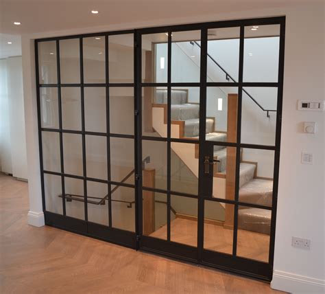 Stunning internal Crittall screen by Lightfoot Windows (Kent) Ltd with fire rated glass ...