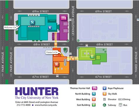 Hunter College Campus Map - America Map