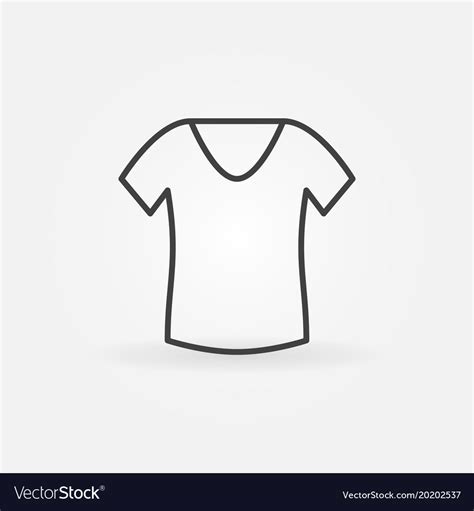 T-shirt for women minimal icon Royalty Free Vector Image