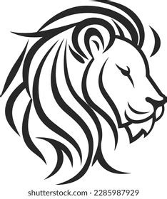 2d Lion Vector Face Simple Style Stock Vector (Royalty Free) 2285987929 ...