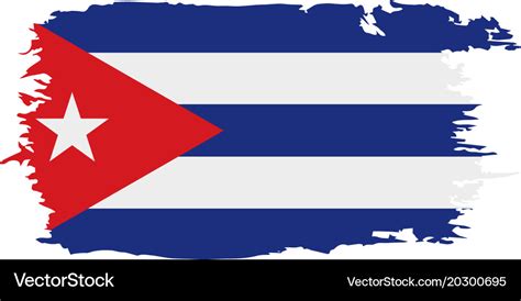 Cuba flag Royalty Free Vector Image - VectorStock