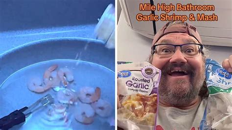 Chef disgusts TikTok by cooking shrimp in plane’s bathroom sink - Dexerto