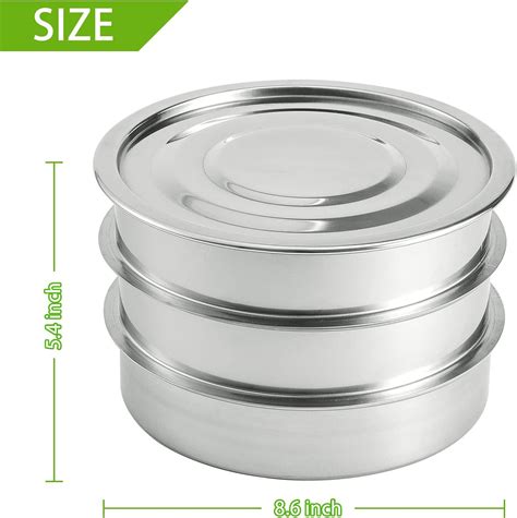 Buy Stainless Steel Seed Sprouting Kit, Stackable 2-Tier Mesh Seed Sprouting Germination Trays ...