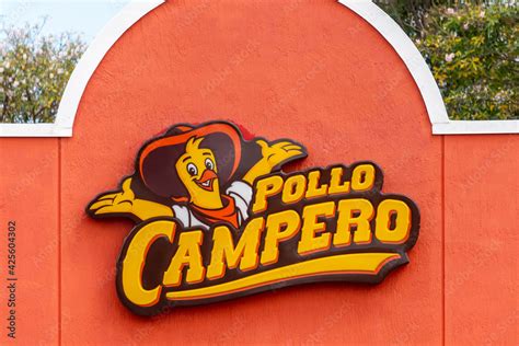 'Pollo Campero' logo or sign in a restaurant in Miami, Florida, USA ...