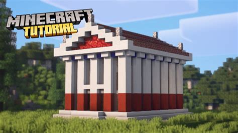 Minecraft | How to build a Greek Temple / Survival Base | Tutorial ...