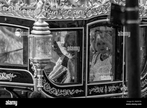 The Coronation procession of King Charles III, Whitehall and the Mall, London, Saturday 6 May ...