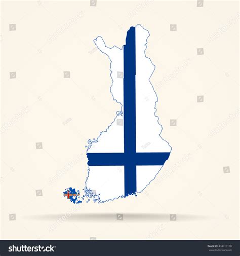 Map of Finland in Finland flag colors #Ad , #SPONSORED, #Finland#Map# ...