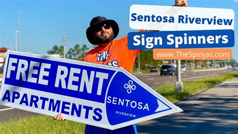 The Spinjas Sign Spinners for Sentosa Riverview in Tampa, Florida - YouTube