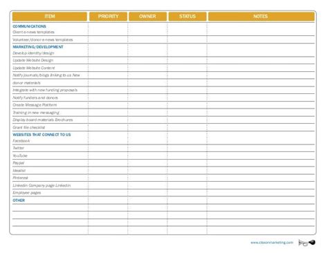 Rebranding Checklist