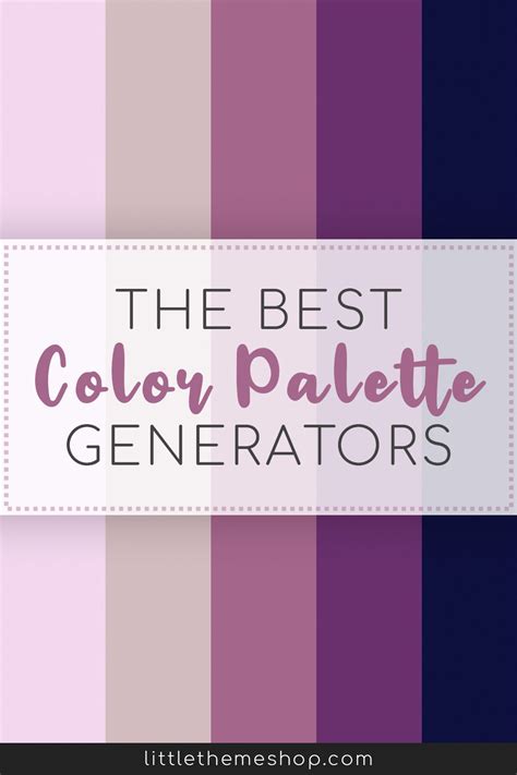 The Best Color Palette Generators | Little Theme Shop