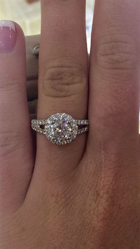 Round Costco engagement ring Costco Engagement Rings, Split Shank ...