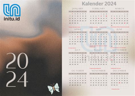 Download Template Kalender Baru 2024 Lengkap File PDF, PNG Siap Cetak